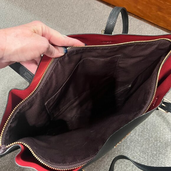 Black Coach Mollie Tote Bag Model 1671 - Picture 6 of 9